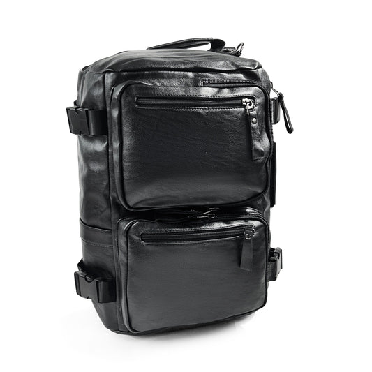 2 in 1 PU Leather Backpack and Duffel bag - SYED JEE