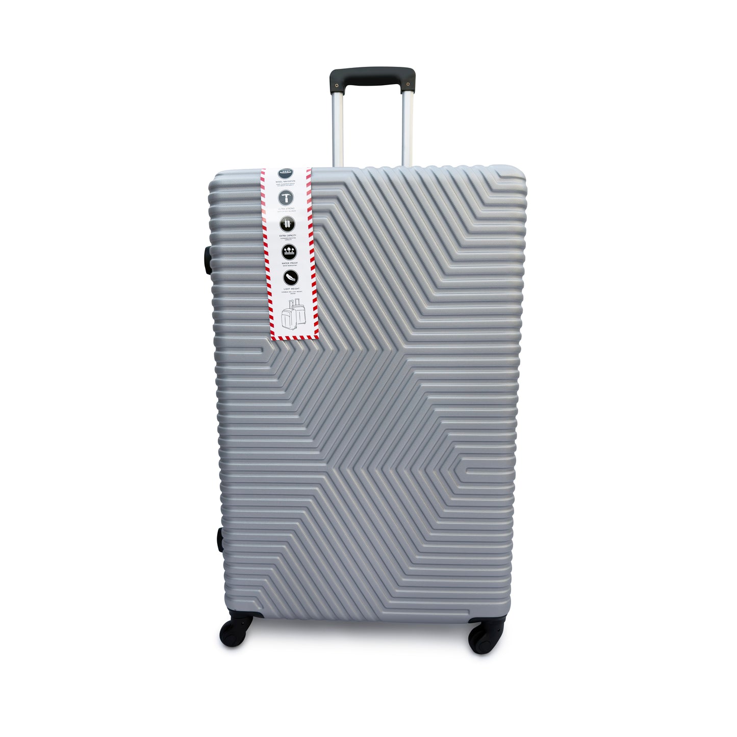 4 Piece ABS Hard Shell Suitcase Set Lightweight TSA Lock 360 Spinner Wheels
