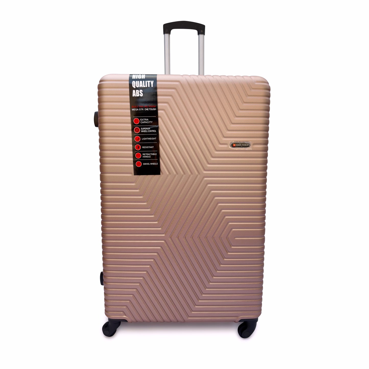 4 Piece ABS Hard Shell Suitcase Set Lightweight TSA Lock 360 Spinner Wheels
