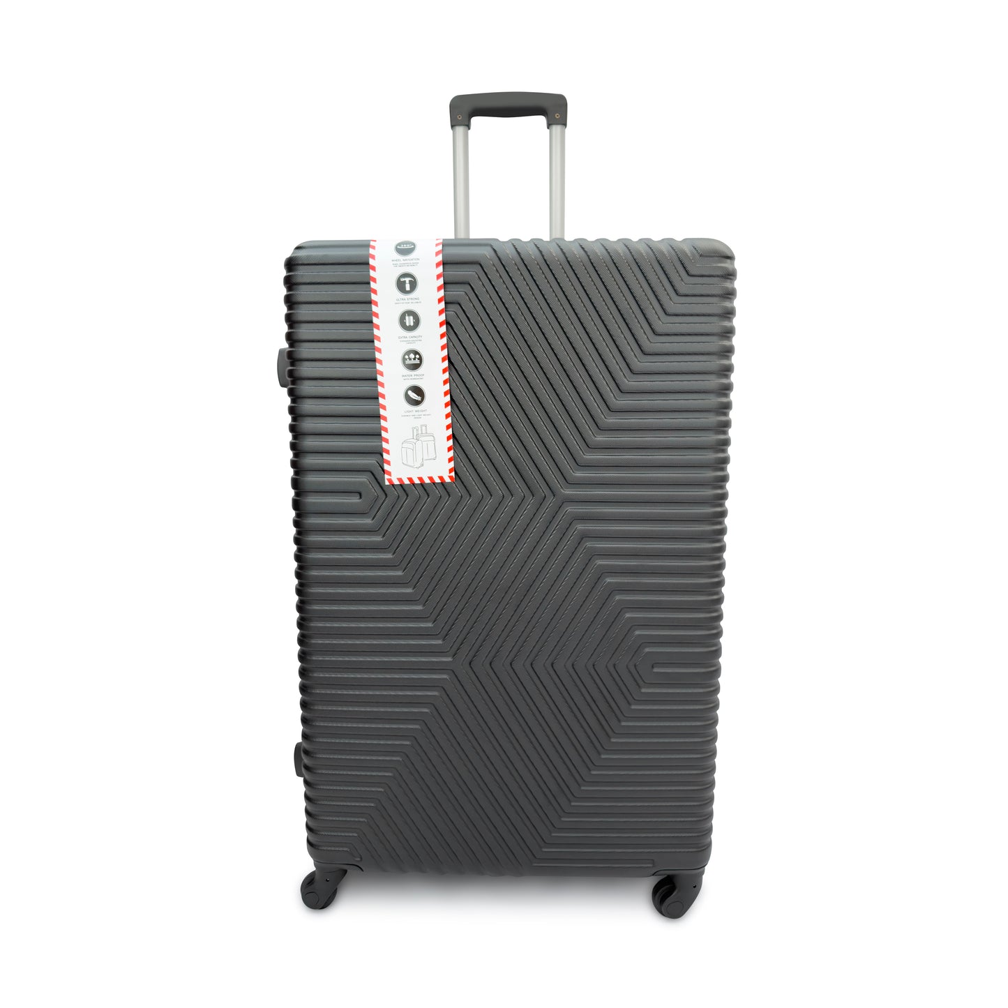 4 Piece ABS Hard Shell Suitcase Set Lightweight TSA Lock 360 Spinner Wheels