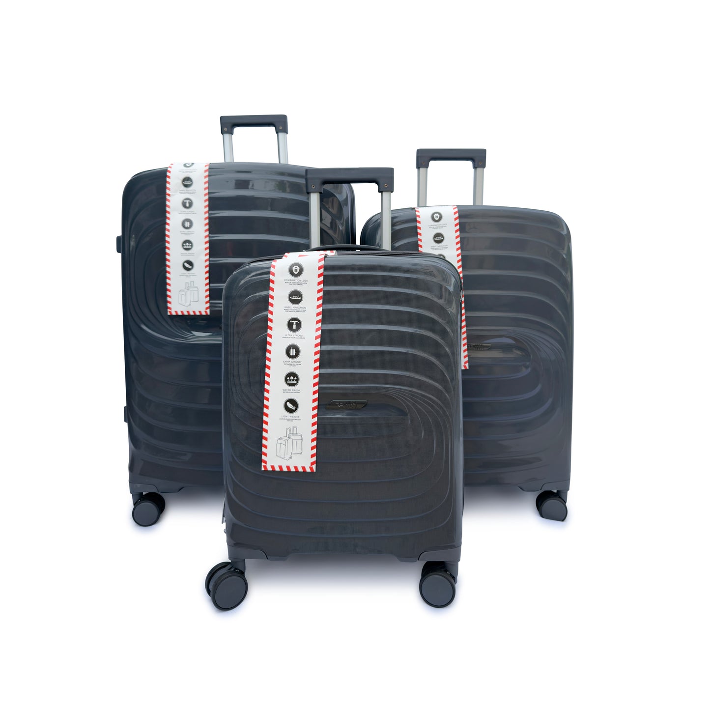 3 Piece Hard Shell Suitcase Set Lightweight TSA Lock 360 Spinner Wheels