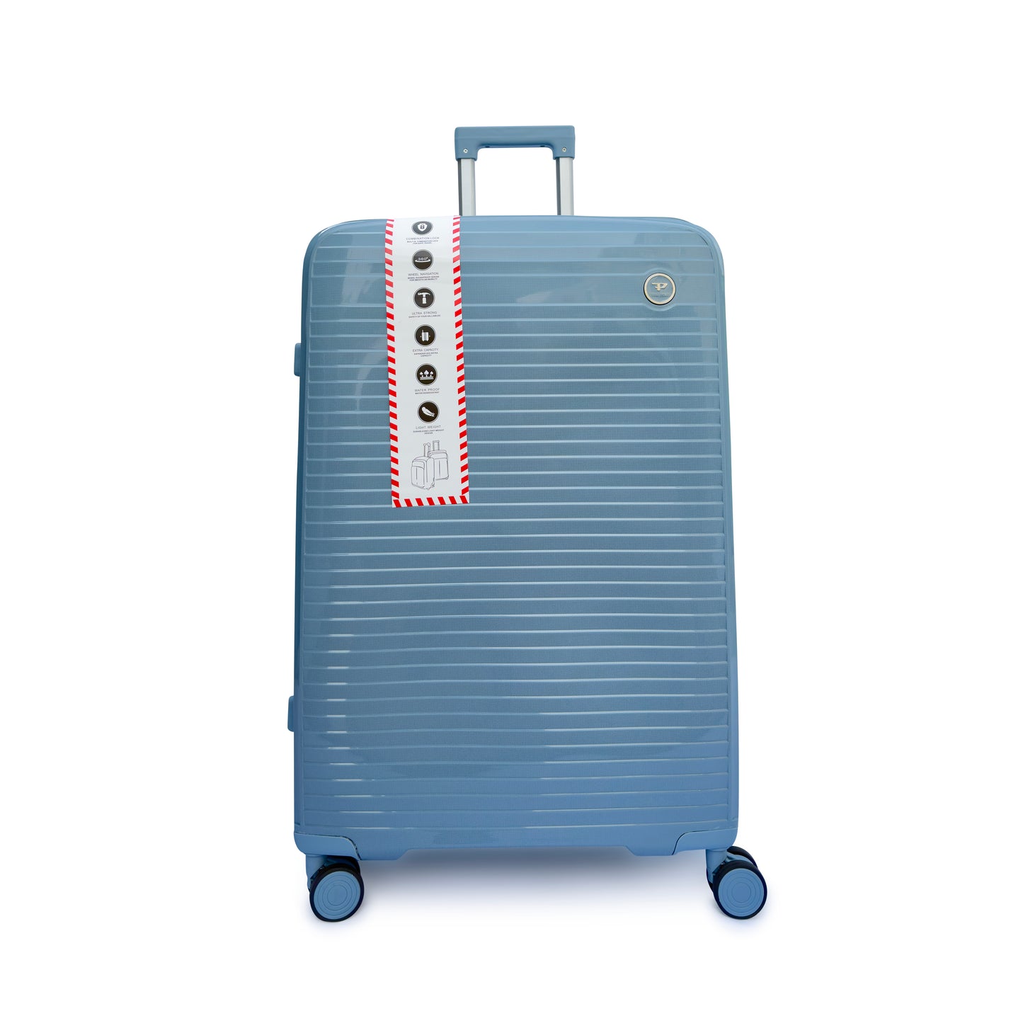4 Piece Hard Shell Luggage Set with Beauty Case Lightweight TSA Lock Spinner