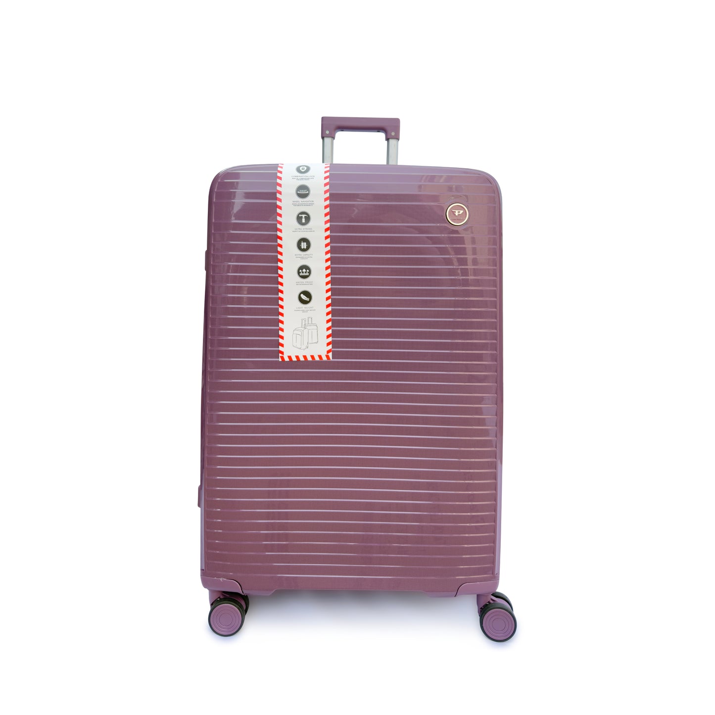 4 Piece Hard Shell Luggage Set with Beauty Case Lightweight TSA Lock Spinner