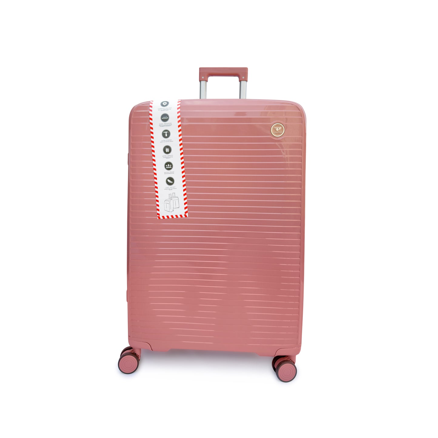 4 Piece Hard Shell Luggage Set with Beauty Case Lightweight TSA Lock Spinner