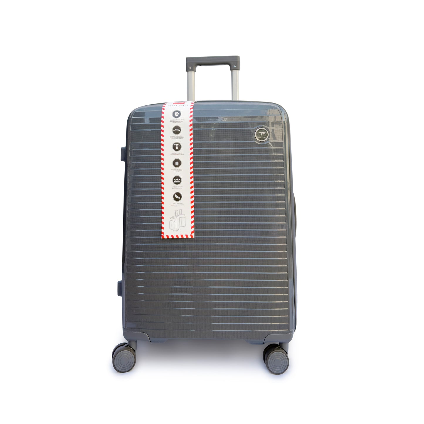 4 Piece Hard Shell Luggage Set with Beauty Case Lightweight TSA Lock Spinner