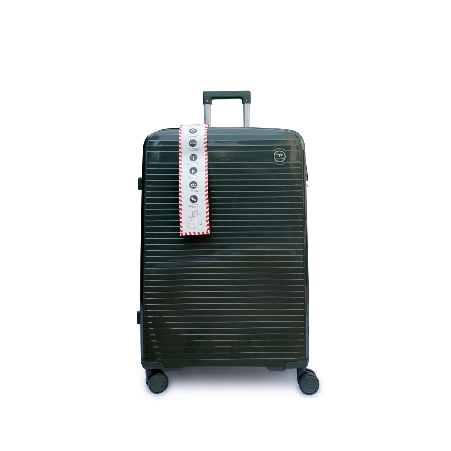 4 Piece Hard Shell Luggage Set with Beauty Case Lightweight TSA Lock Spinner