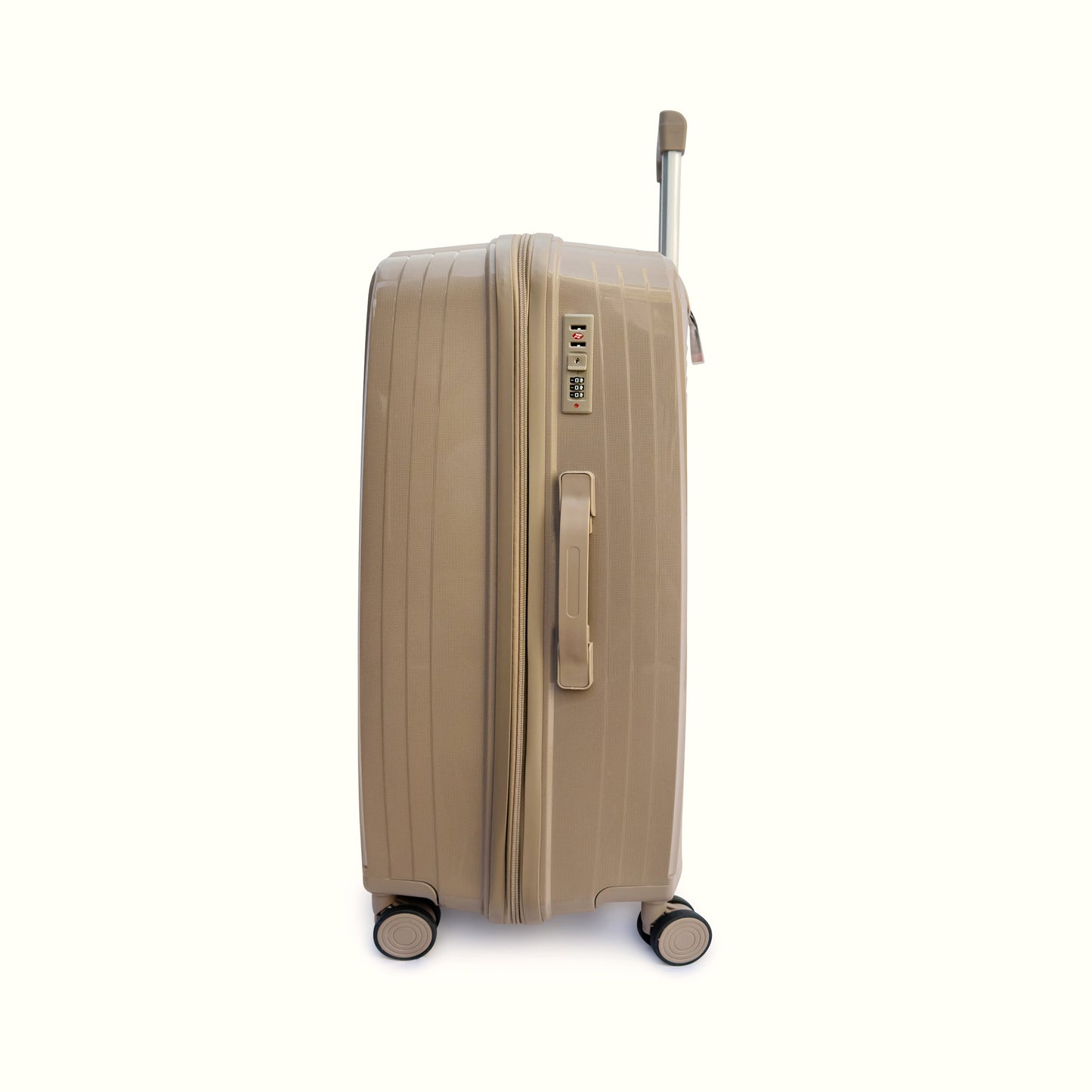 4 Piece Hard Shell Luggage Set with Beauty Case Lightweight TSA Lock Spinner