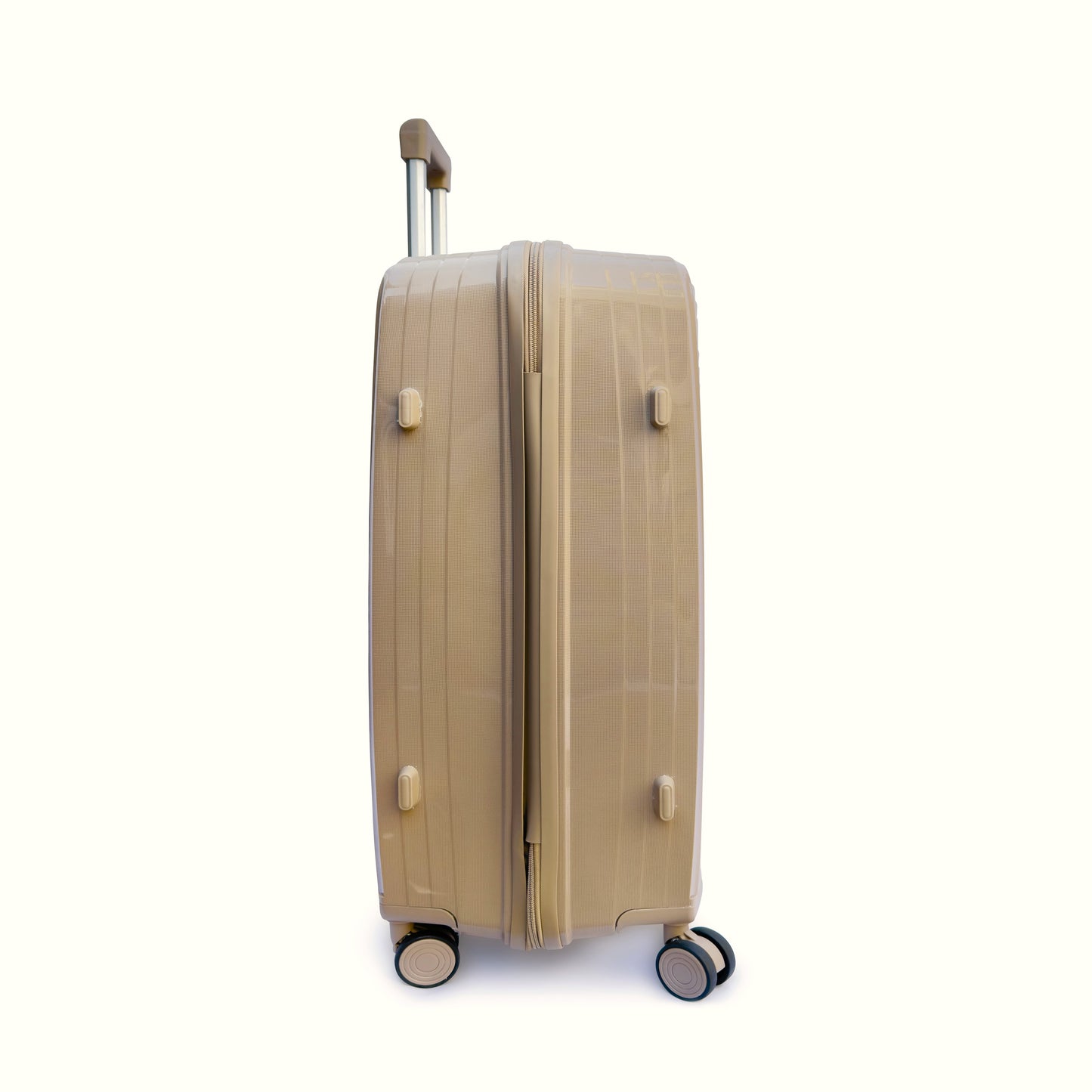 4 Piece Hard Shell Luggage Set with Beauty Case Lightweight TSA Lock Spinner
