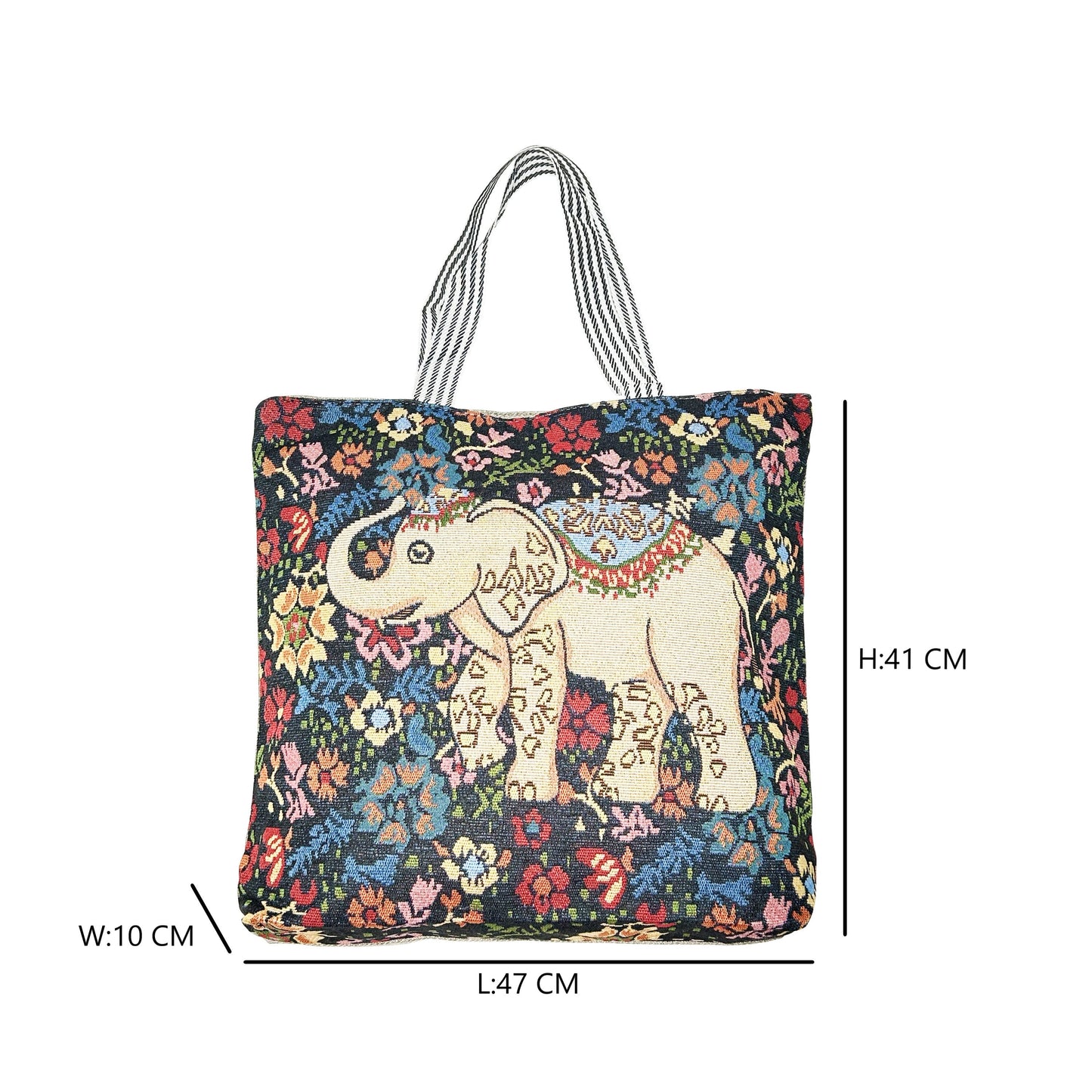 Canvas Tote Bag With Zipper - SYED JEE