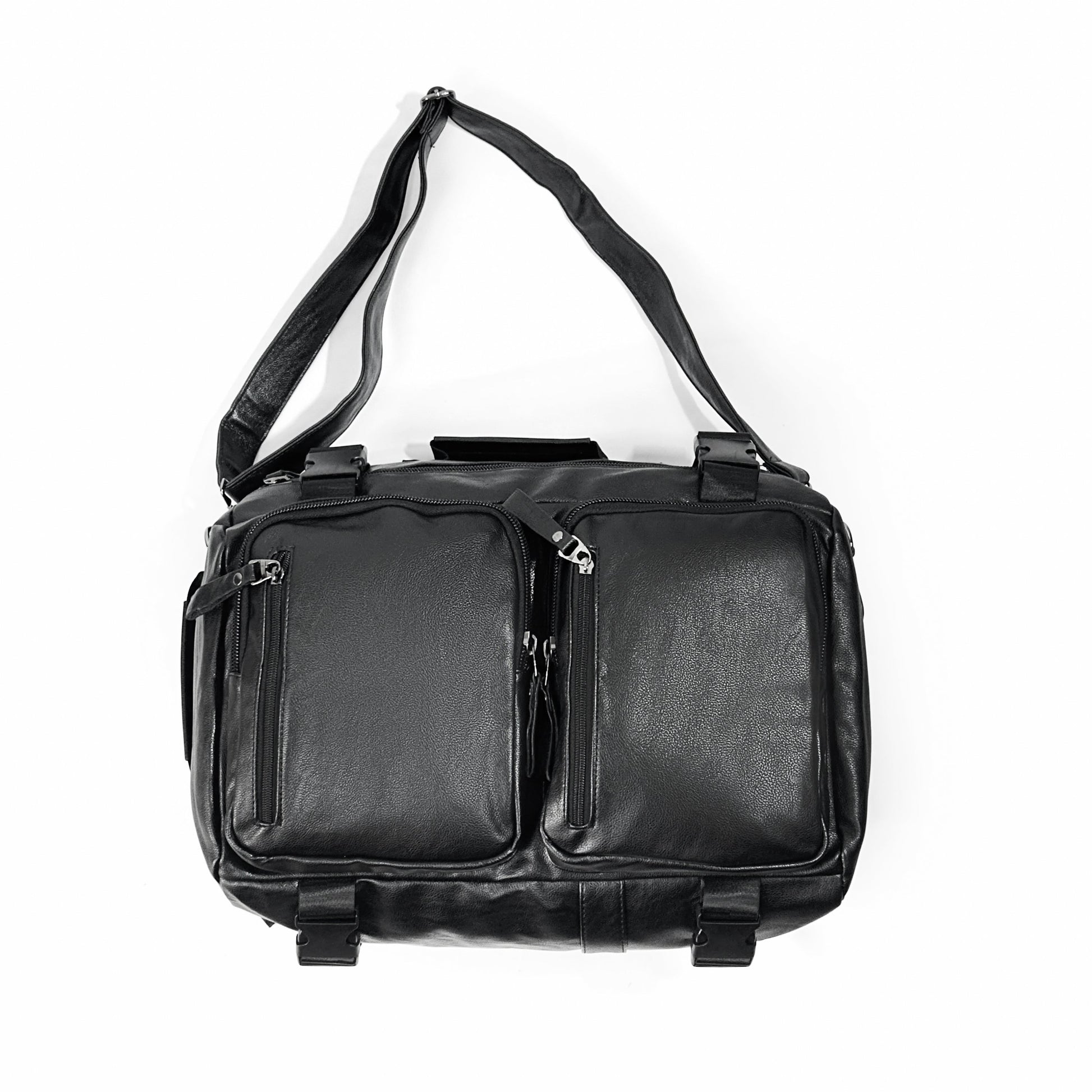 2 in 1 PU Leather Backpack and Duffel bag - SYED JEE