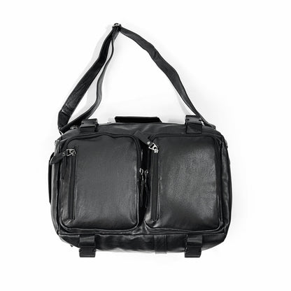 2 in 1 PU Leather Backpack and Duffel bag - SYED JEE