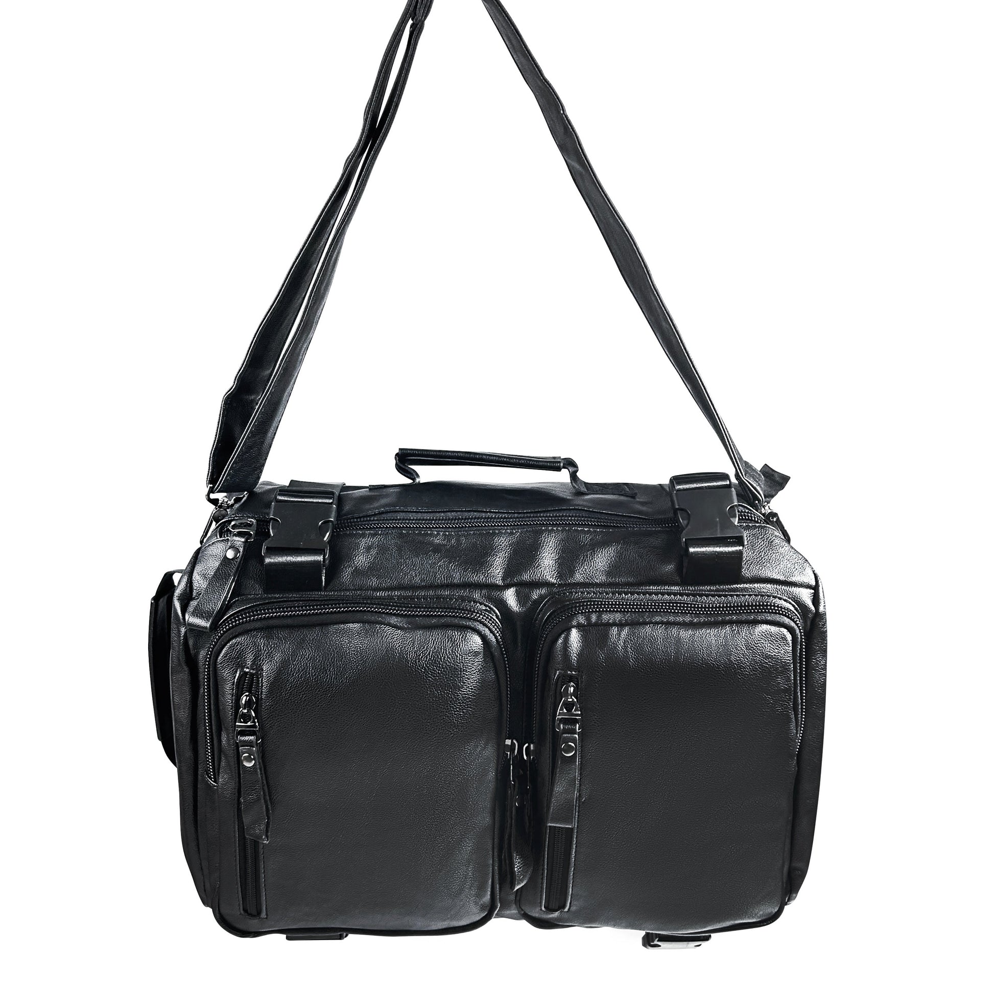 2 in 1 PU Leather Backpack and Duffel bag - SYED JEE