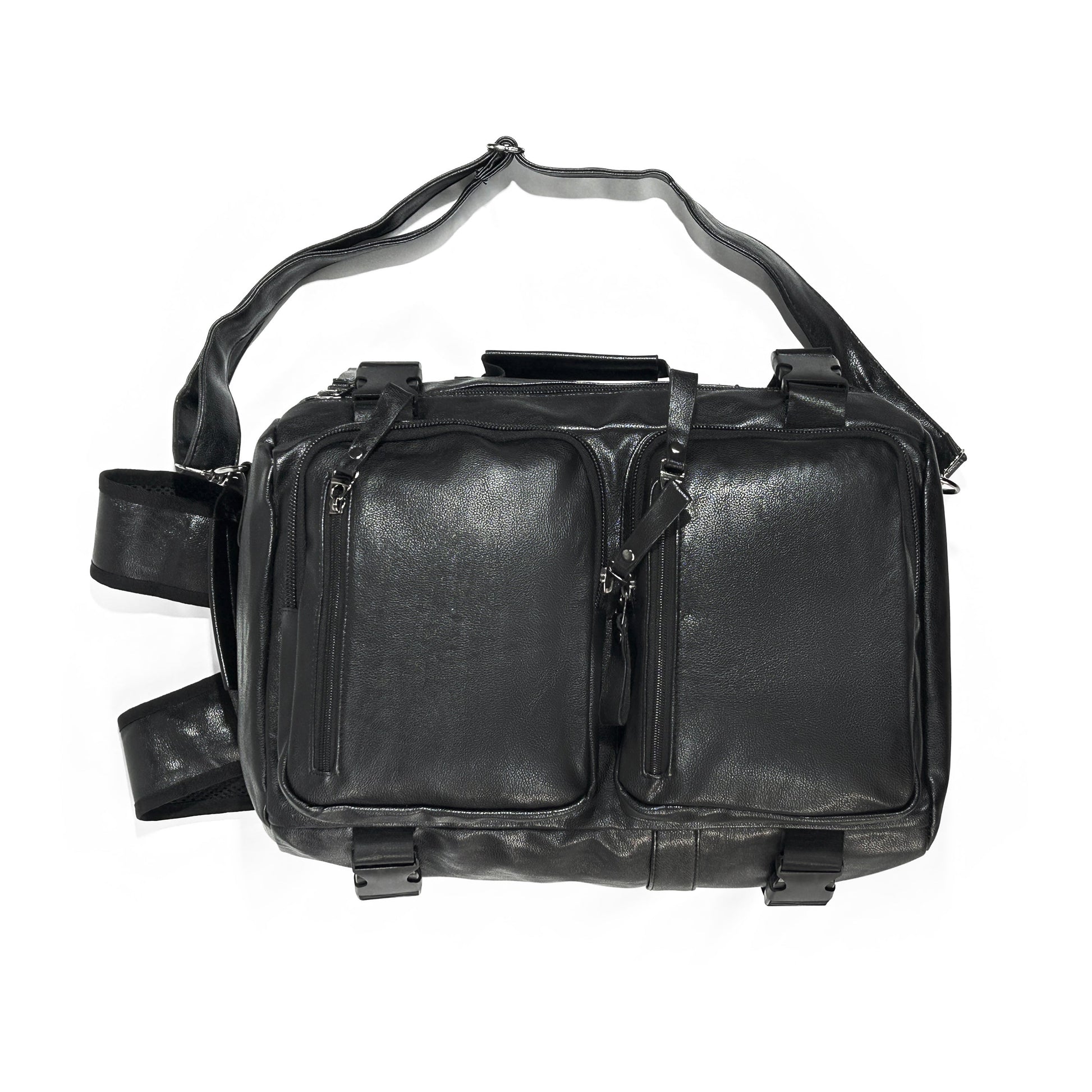 2 in 1 PU Leather Backpack and Duffel bag - SYED JEE