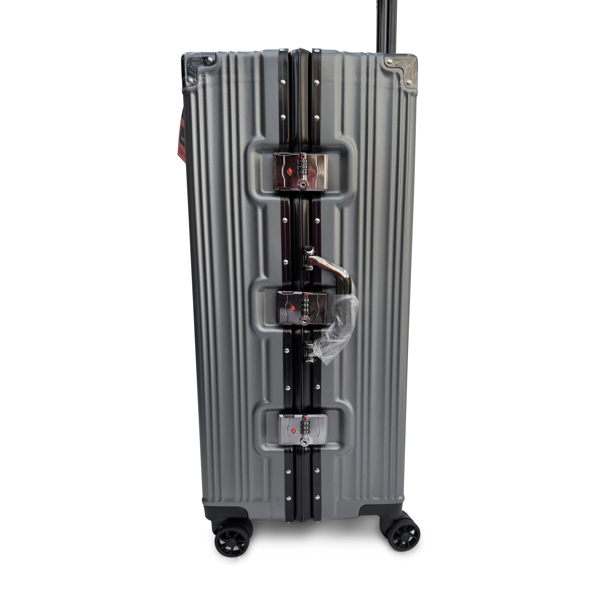 3 Piece Aluminium Frame Hard Shell Luggage Set Lightweight TSA Lock 360 Spinner Wheels - SYED JEE