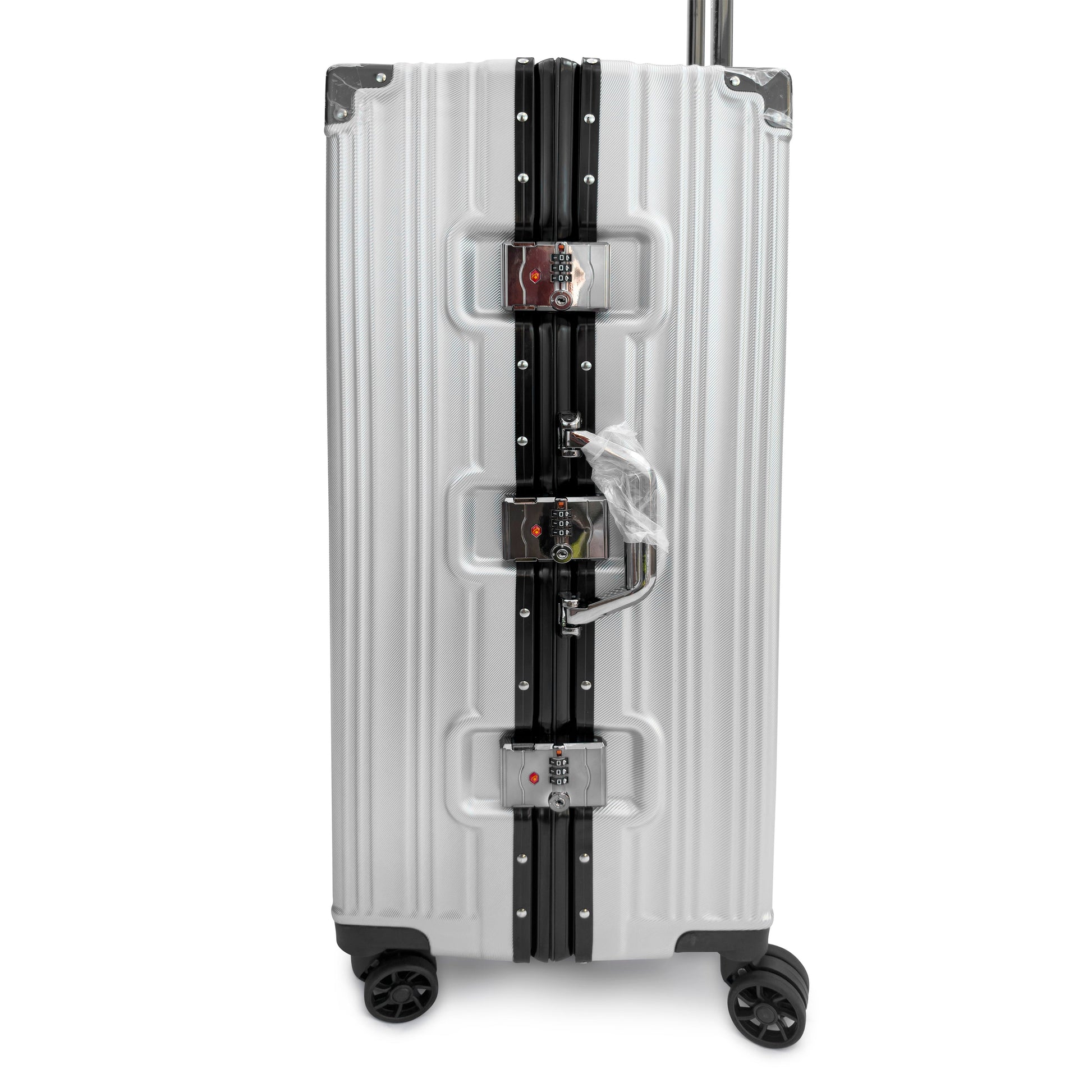 3 Piece Aluminium Frame Hard Shell Luggage Set Lightweight TSA Lock 360 Spinner Wheels - SYED JEE