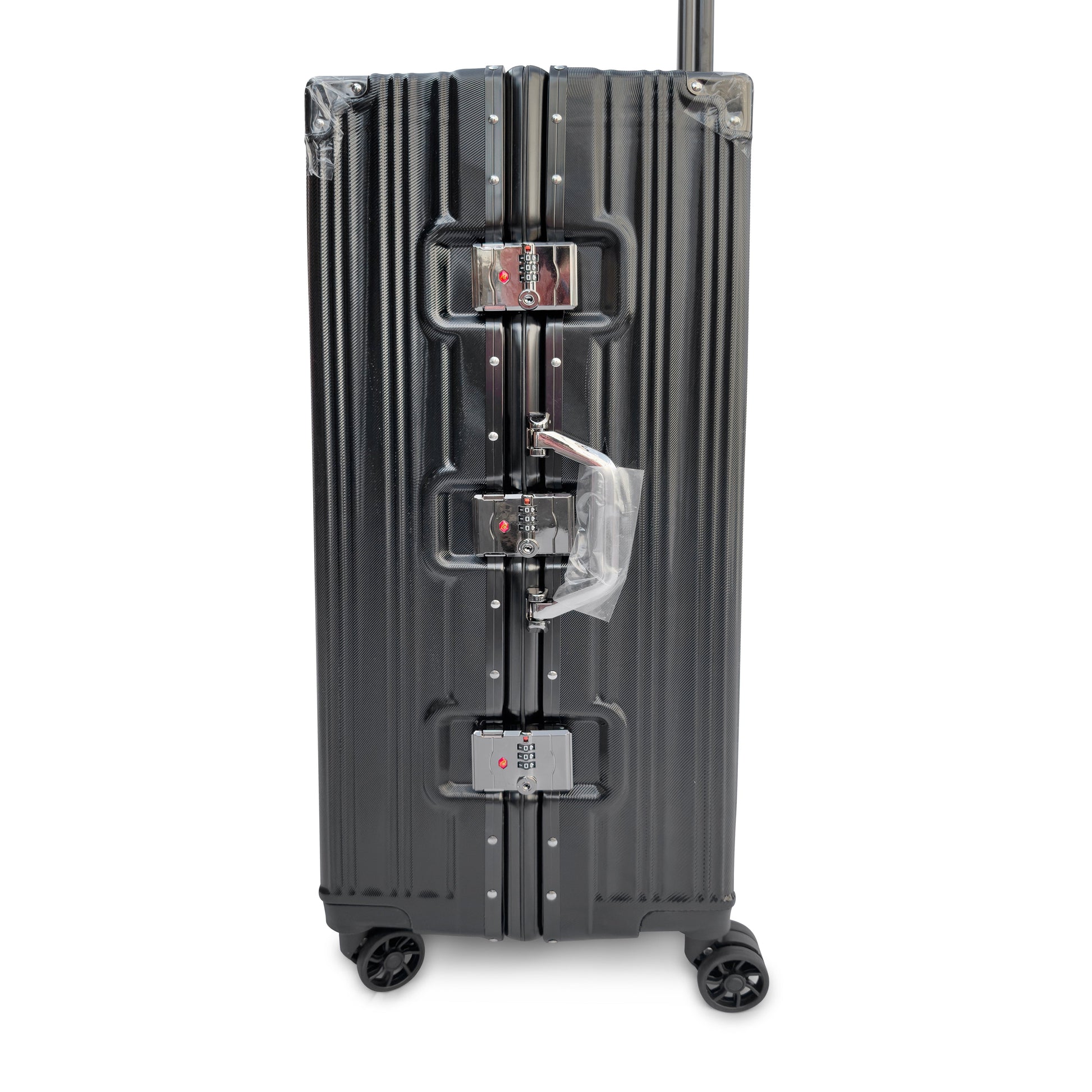 3 Piece Aluminium Frame Hard Shell Luggage Set Lightweight TSA Lock 360 Spinner Wheels - SYED JEE