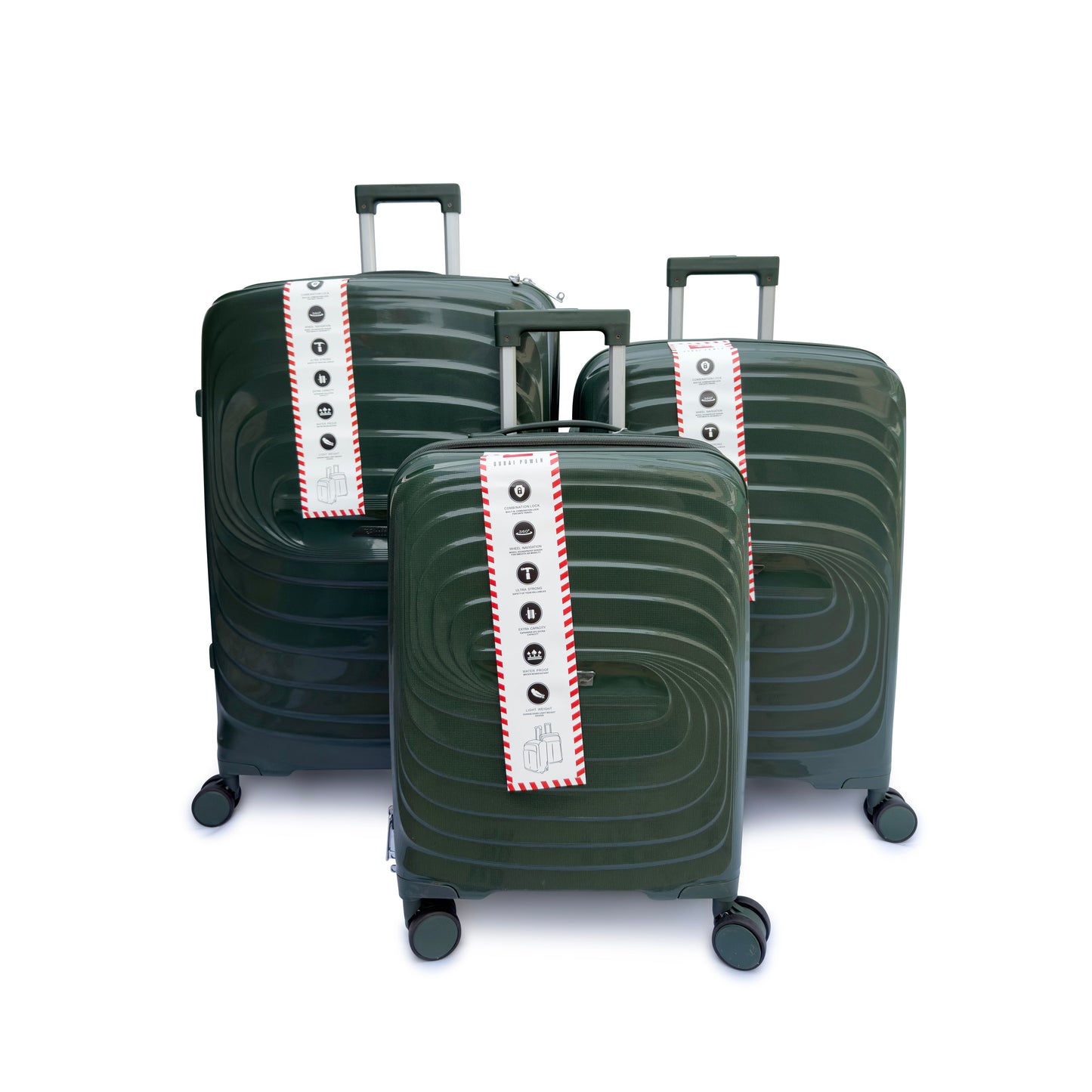 3 Piece Hard Shell Suitcase Set Lightweight TSA Lock 360 Spinner Wheels - SYED JEE