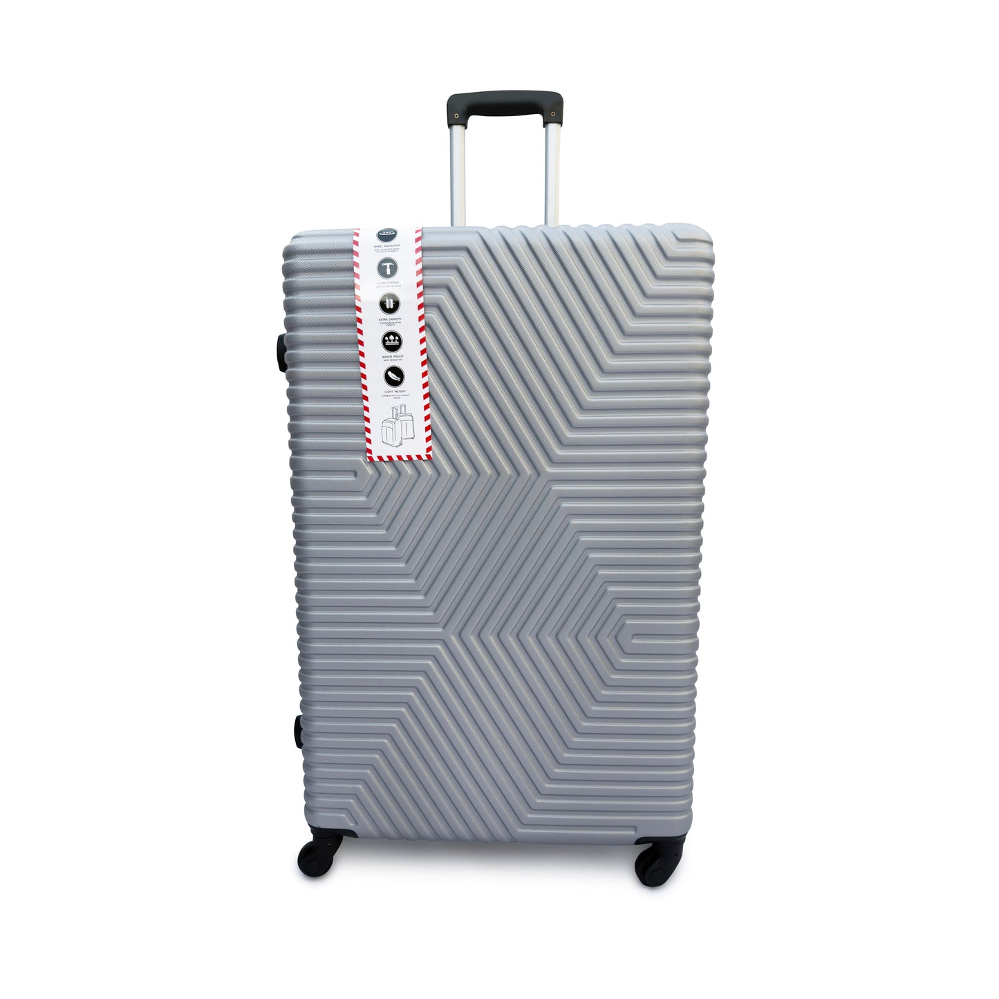 4 Piece ABS Hard Shell Suitcase Set Lightweight TSA Lock 360 Spinner Wheels - SYED JEE