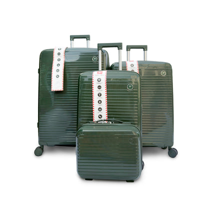4 Piece Hard Shell Luggage Set with Beauty Case Lightweight TSA Lock Spinner - SYED JEE