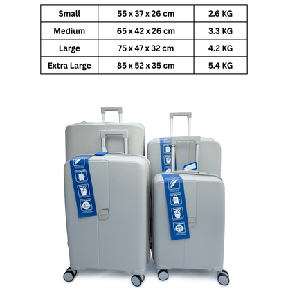 4 Piece Hard Shell Suitcase Set Lightweight TSA Lock Spinner Wheels - SYED JEE