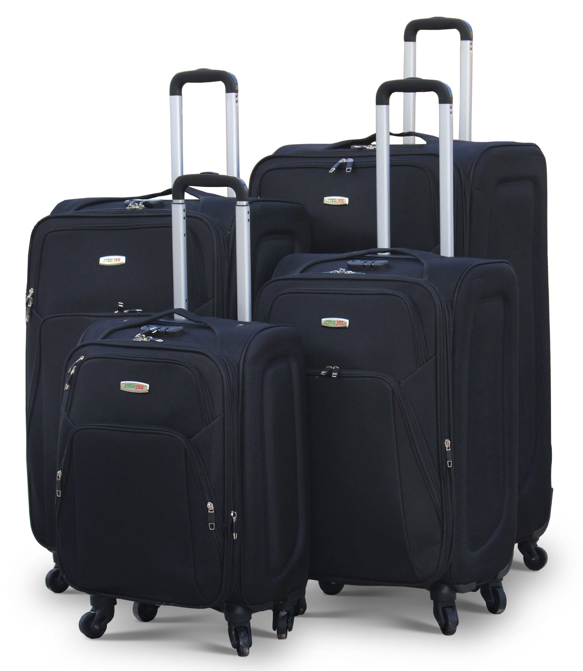 4 - Piece Soft Shell Suitcase Set - SYED JEE