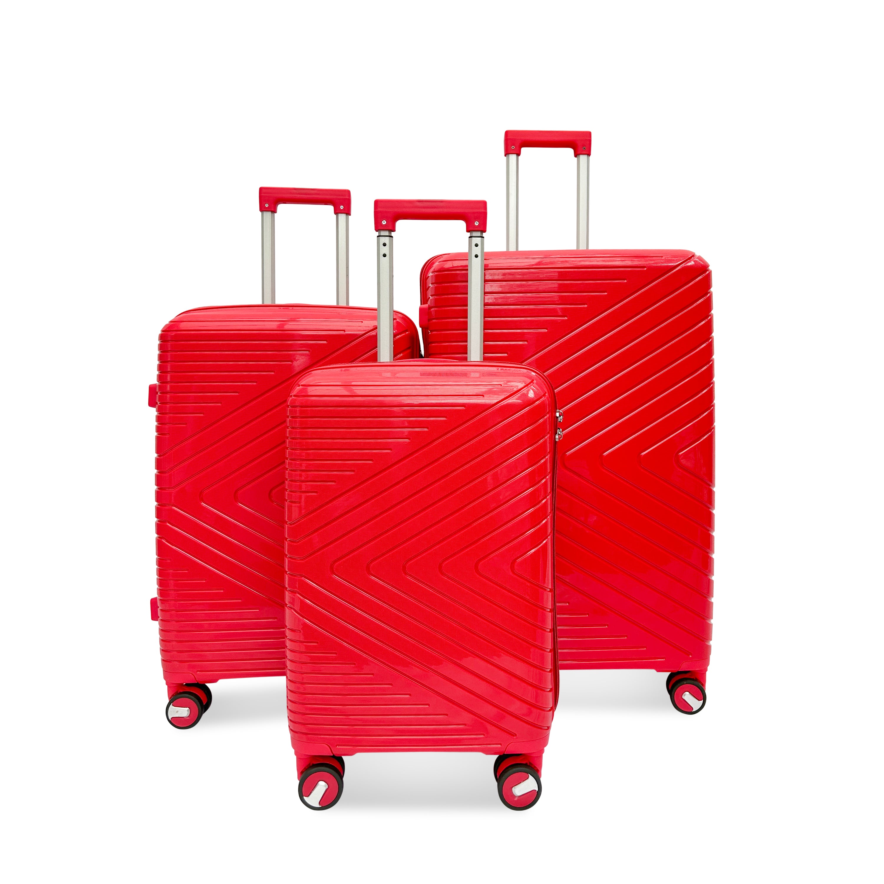 Red luggage sale