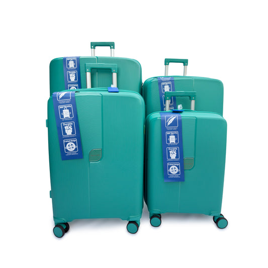 4 Piece Hard Shell Suitcase Set Lightweight TSA Lock Spinner Wheels