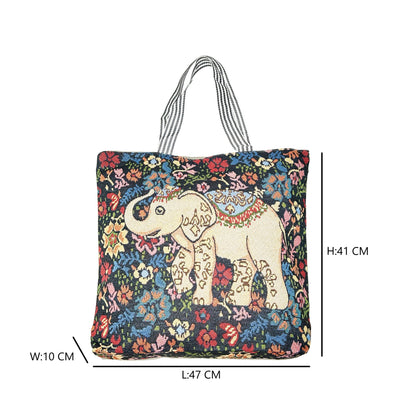 Canvas Tote Bag With Zipper - SYED JEE