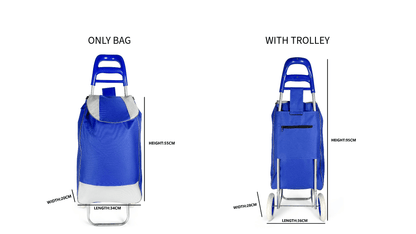 Foldable 2 - Wheeled Shopping Trolley - SYED JEE