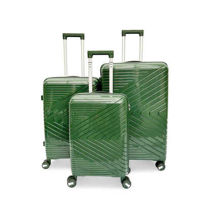 Polypropylene Hard Shell 3 - Piece Suitcase Set - SYED JEE