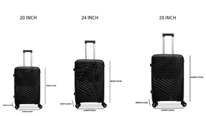 Polypropylene Hard Shell 3 - Piece Suitcase Set - SYED JEE